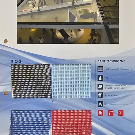 RIO2 siatka na zadaszenia biała